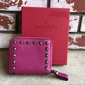 Valentino zip around French wallet